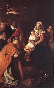 VELAZQUEZ, Diego Rodriguez de Silva y The Adoration of the Magi et oil painting on canvas